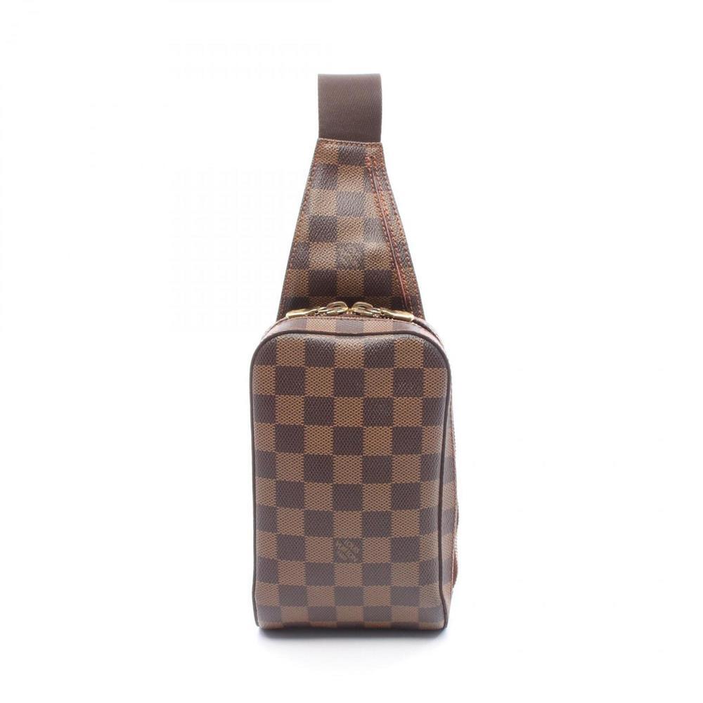 LOUIS VUITTON Authentic Brown Damier Leather Fanny Pack